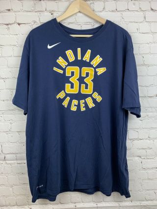 Men’s Nike Dri - Fit Indiana Pacers Myles Turner Blue Short Sleeve Nba Shirt 3xl