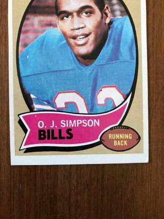 O.  J.  Simpson 1970 Topps Rookie 90 Buffalo Bills USC Trojans 49ers Niners RC 3