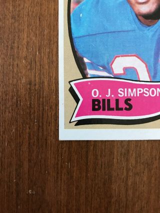 O.  J.  Simpson 1970 Topps Rookie 90 Buffalo Bills USC Trojans 49ers Niners RC 7