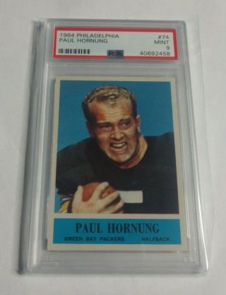 Paul Hornung - 1964 Philadelphia - 74 - Psa 9 - Packers -