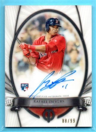 2018 Topps Tribute Rookie Rafael Devers /99 Rc On - Card Auto - Boston Red Sox
