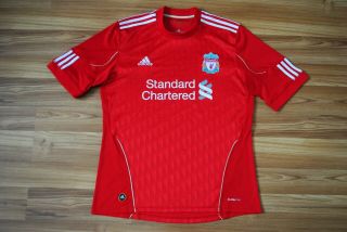 Size L Liverpool 2010/2012 Home Football Shirt Jersey Adidas Adult Mens Large