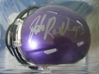 John Randle Autographed Minnesota Vikings Mini Helmet Signed Minneapolis 02/18