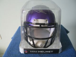 John Randle Autographed Minnesota Vikings Mini Helmet signed Minneapolis 02/18 3