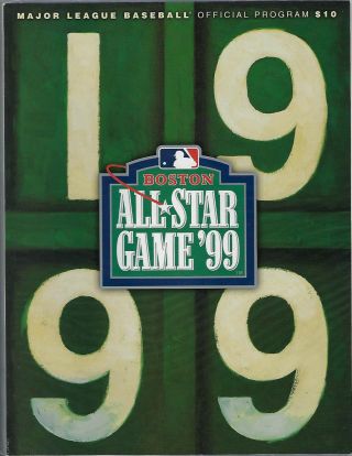 1999 Mlb Baseball All - Star Game Program @ Boston - Pedro Martinez Mvp