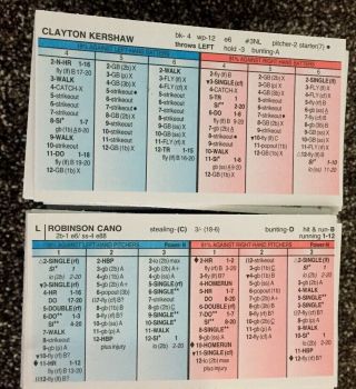 STRAT - O - MATIC BASEBALL GAME 2013 COMPLETE 30 TEAM SET PLAYER CARDS 2 SIDED 2