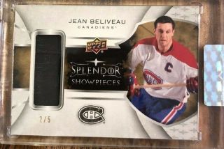2017 - 18 Splendor Hockey Jean Beliveau Stick Tape Memorabilia /5