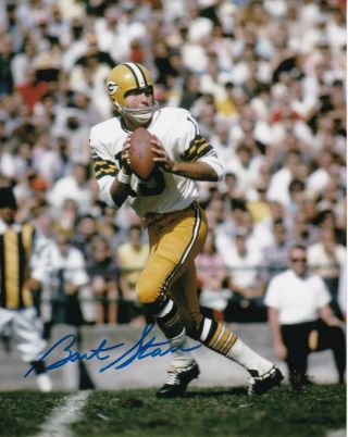 Bart Starr Signed 8x10 Photo Autograph Green Bay Packers