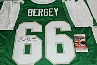 Bill Bergey Signed Autographed Philadelphia Eagles Throwback Jersey JSA 2 2