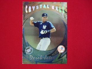 1996 Stadium Club Bb Crystal Ball Insert Derek Jeter Ny Yankees Cb14 Gorgeous