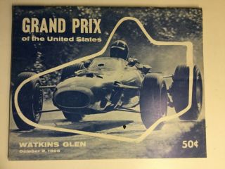 1966 Watkins Glen Racing Program - United States Grand Prix
