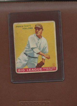 1933 Goudey Chewing Gum Baseball Card 55 Pat Malone,  Chicago Cubs,  Vg - Ex Mk