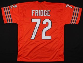 William Perry Signed Chicago Bears " Fridge " Jersey Jsa/ 1985 Bowl Shuffle