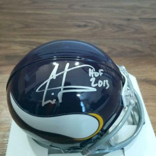 Chris Carter Autographed Signed Minnesota Vikings Mini Helmet W/inscription