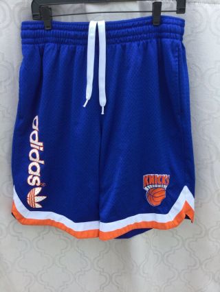 Vtg 90’s Adidas York Knicks Basketball Shorts Ny Supreme Nba Mens L