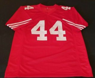 KYLE JUSZCZYK 49ERS SIGNED AUTHENTIC STYLE CUSTOM JERSEY BAS BECKETT 3