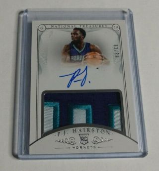 R13,  772 - P.  J.  Hairston - 2014/15 National Treasures - Rc Autograph Patch - /99