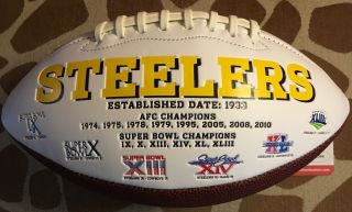 Ju Ju Smith - Schuster Autograph/Signed Pittsburgh Steelers Logo Football - 2