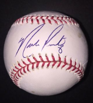 Nick Punto Autographed Signed Baseball Omlb Psa/dna Red Sox Cardinals Twins