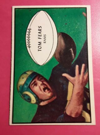 1953 Bowman 36 Tom Fears LA Rams NM - MT CARD HIGH END SEE SCAN THANKS 3