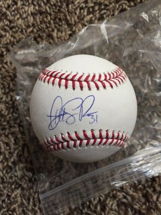 Danny Salazar Cleveland Indians Signed Autograph Romlb Baseball Jsa Cert