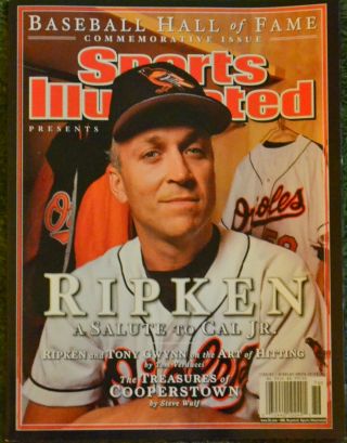 July 2007 Sports Illustrated Cal Ripken Hall Of Fame Commemorative Tony Gwynn