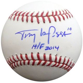 Tony Larussa Autographed Signed Mlb Baseball Cardinals " Hof 2014 " Psa Y31360