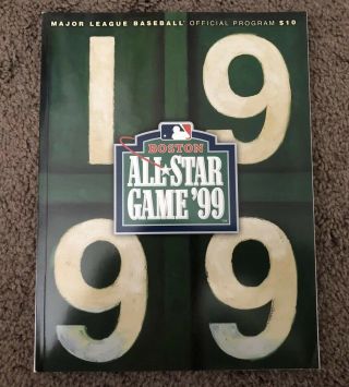 1999 Mlb All Star Game Official Program Boston