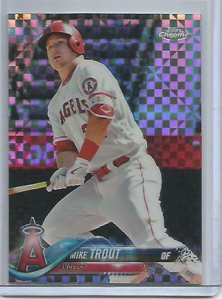 Mike Trout 2018 Topps Chrome Mega Box Xfractor Refractor Card Retail Only Sp
