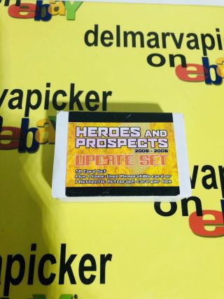 2005 - 06 ITG Heroes & Prospects Update Hockey Set Pulled From Case w Auto/Jersey 3