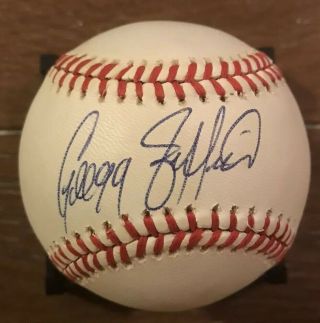 Gregg Jefferies Signed Autographed Oml Baseball Mets Phillies.