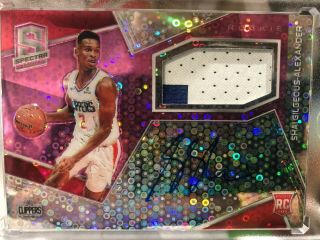 2018 - 19 Spectra Neon Pink Prizm Rpa Two - Color Shai Gilgeous - Alexander 19/25