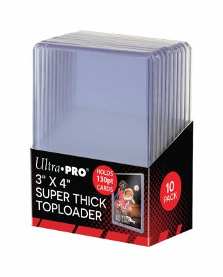 30 Ultra Pro 3x4 Thick Topload 130 Pt Card Holders 3.  5mm Opening