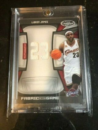 Lebron James - 2010 Certified Fabric Of The Game Jersey Piece Serail 23/99