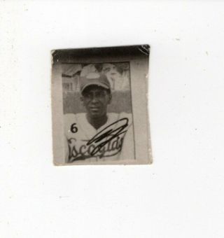 50s Orig Dom Republic Hof & Negro League Player Baseball Card Miles Pepe Lucas