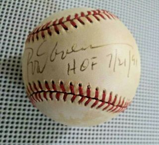 Rod Carew Hof 1991 Signed Official American League Baseball Bobby Brown Pres