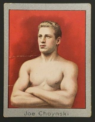 1910 T - 220 Mecca Cigarettes Tobacco Boxing Card Joe Choynski Bv $175
