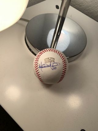 Mitch Moreland Signed Baseball 2018 World Series