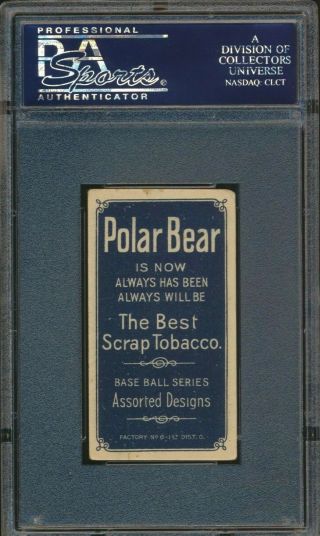 1909 - 11 T206 Harry Howell Polar Bear Back Card PSA 3.  5 VG,  CENTERED Low Pop 2