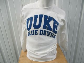 Vintage Russell Athletic Duke University Blue Devils Small Shirt Jersey 80s