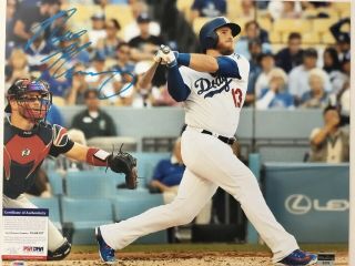 Max Muncy Dodgers Star Signed 16x20 Photo Psa / Dna