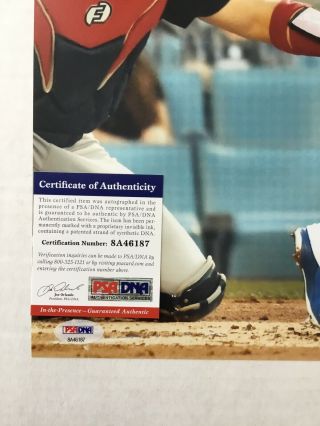 MAX MUNCY DODGERS STAR SIGNED 16X20 PHOTO PSA / DNA 3