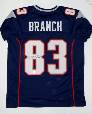 Deion Branch Signed Patriots Jersey (jsa) Bowl Mvp (xxxix)