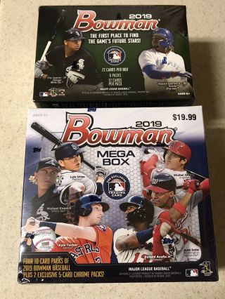 St.  Louis Cardinals 2019 Bowman 2 Case (32 Box Break) 16 Mega,  16 Blaster Box