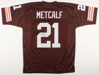Eric Metcalf Signed Cleveland Browns Jersey (jsa) 3xpro Bowl Return Specialist