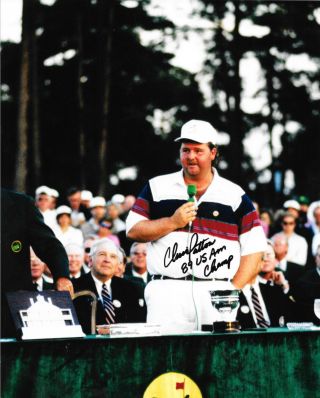 Chris Patton Signed 1989 Us Amateur Champion 8x10 Photo Masters Golf Clemson Pga