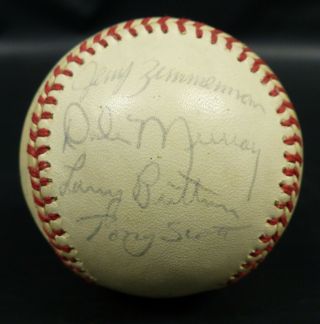 EARLY 1970 ' S MONTREAL EXPOS TEAM AUTOGRAPHED BASEBALL BY 21 4