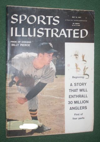 Sports Illustrated May 13,  1957 Baseball Pride Of Chicago Billy Pierce Vg/f