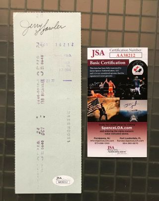 Jerry " The King " Lawler Wwf Signed Autographed Auto Check Jsa