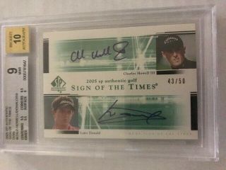 2005 Sp Authentic Sign Of The Times Dual Howell Iii & Donald Ch/ld Bgs 9 43/50